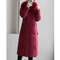 여성용 후드퍼 롱패딩 하늘비즈 T911L445