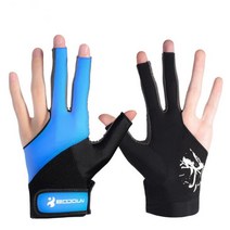 당구장갑 장갑 당구 프로 블랙 선수용당구장갑 오른손잡이용 당구장세손장갑 남녀공용 당구 장갑 세 손가락 오픈 체육관 장갑 왼손 스누커 당구 액세서리 1PC, 6.파란  L