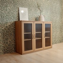 [헤닝] 유메 3문 유리 장식장