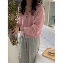 핫핑크가디건 핑크 v 넥 니트 카디건 여성 봄 가을 게으른 바람 느슨한 달콤한 부드러운 밀랍 스웨터 얇은 코트