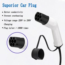 자동차 배터리 케이블 유형 2 EV 어댑터 16A 전기 자전거에 대 한 단일 Phass schuko와 공공 충전 스테이션, 한개옵션0