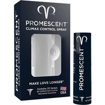 Promescent 침대에서 더 오래 지속되도록 돕는 것이 임상적으로 입증된 남성용 탈감화 지연 스프레이 - 나은 감각 극대화 + 절정 연장 2.6ml 0.09온스, 0.09 Fl Oz(1개 팩)