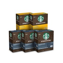 Nespresso Vertuo 스타벅스 캡슐 5팩 모음 50개입