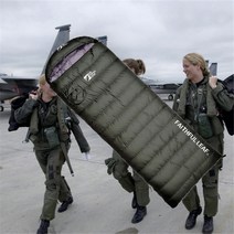 야전침낭 캠핑침낭 오리털침낭 군용침낭 경량침낭 침낭커버, 오리털 충전재 800g