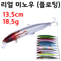 [아프리카피싱] 리얼미노우 플로팅 13.5cm 18.5g 농어 배스 루어낚시 하드베이트, 4번