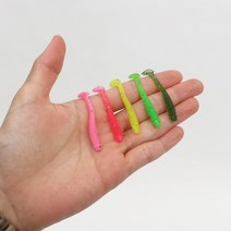 싸파 더블킬 미니쉐이드 웜 50mm 송어 볼락낚시, 핑크
