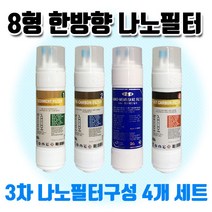 쿠쿠정수기 CP-A401SW 프리미엄 정수기필터 24CM 한방향 C타입 4개 1세트N 실속형, 8인치 한방향 (24CM)