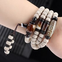 부처님 염주 팔찌 108개 구슬 목걸이 묵주 해남 성월, 스타일 1 8x12mm 남성 큰 손