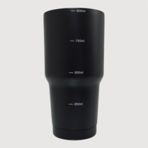 더 웰 스테인레스 2중진공 텀블러 900ml, 블랙