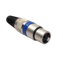 XLR 3Pin Male Female DIY Audio Cable Plug Mic Connectors Solder for the production and welding of au, [02] Female