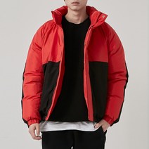 넛지어패럴 / 오버핏 캐주얼 배색 숏패딩