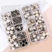 패션 옷 매너 브로치 옷핀 세트, 7.종합 20종 100개