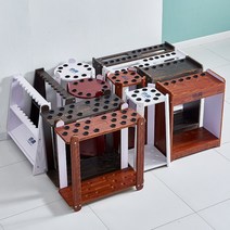 당구큐대 배치 벽걸이 랙 디스플레이 수납 랙 거치대 선반 보관대 홀더 큐꽂이, 04.18홀