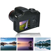 DSLR 카메라 입문용 1080p hd slr 디지털 vlogging, 검은색