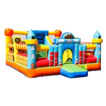 대형 야외 에어바운스 놀이기구 트램폴린, (6x5x2.87m)