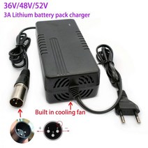 전기 자전거 배터리용 XLR 내장 냉각 팬 리튬 42V 3A 신제품, 02 48V 3A Charger, 02 EU
