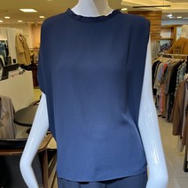 [트리아나] 깔끔 심플 디자인 빅사이즈 언발란스 민소매 블라우스 뉴코아 괴정 AD2QA17