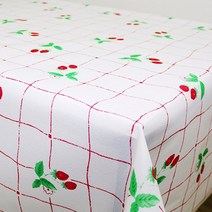 (오후 3시 이전 주문건 당일출고) PVC 코팅 방수 식탁보(1롤), 1롤(120cm×25M), 딸기(T955)