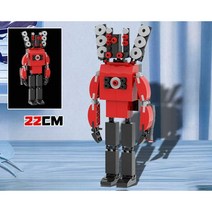 스키비디 토일렛 완구 블럭 호환 카메라맨 스피커맨 피규어 프라모델 인형, I 타이탄 사운드 맨  초기 모델