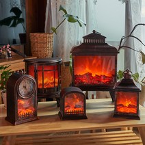 몽피엔스 불멍무드등 벽난로램프 LED 모닥불 캠핑 조명, C타입 알카라인 건전지 2개