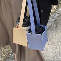 드링크백 테이크아웃 컵홀더 컵슬리브 텀블러백 에코컵홀더, 핑크