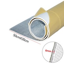 흡음재 자동차 풍절음 몰딩 천정 스피커 패널 자동차 트럭 방화벽 열 방음 데드너 6mm 236mil 단열 매트, 05 50X30CM