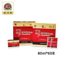 삼지원홍삼 6년근 홍삼진액골드100 80ml x 60포 6년근 고려홍삼
