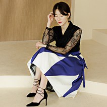 생활한복에 생활한복을 더한 덧치마 스커트 빅사이즈 허리치마 퓨전의상