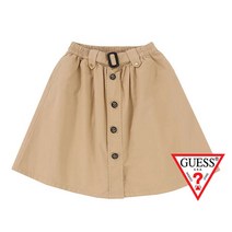 게스키즈버튼장식 롱 베이지 가을에필요한 롱 치마 G01KAS010Y4롱치마
