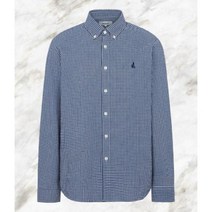 빈폴 시어서커 깅엄 체크 셔츠 블루 BC3664C44P