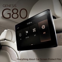 간지 디올뉴 제네시스 G80 리어 모니터 액정보호 필름 스크래치 지문방지 스크린 기스방지