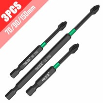 스크류 드라이버 비트 세트 456pcs 자기 배치 헤드 충격 강한 크로스 ph2 고경도, 세트 9