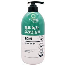 프레시팝 제주 녹차 우려낸 샴푸 중건성 두피용, 700ml, 3개
