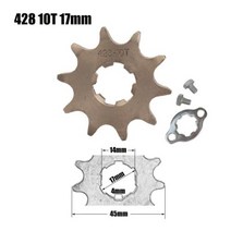 KAYO BSE SSR SDG 먼지 구덩이 자전거 ATV 쿼드 고 카트 바이크 오토바이 스쿠터 428 체인 용 17 20mm 10T-, [01] 10T 17mm, 01 10T 17mm