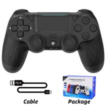 게임패드 스마트폰 데이터 프로그램 무선 컨트롤러 PS4 조이스틱 PC 게임 블루투스 호환 패드 슬림프로, 04 Black With Package