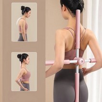 써니요가 굽은등 굽은어깨 거북목 자세 교정기, 핑크, 1개