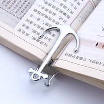 책 자동 고정 금속 닻 입시 고3 선물 앵커 북마크 책갈피 홀더 독서링 메탈 북링 책링, 블랙