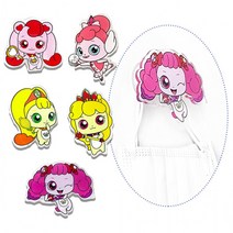 캐치티니핑 캐릭터 아크릴 그립톡 스마트톡 거치대 마스크걸이, 하츄핑