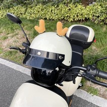 토끼 귀 헬멧 악세서리 오토바이 바이크 스티커, G