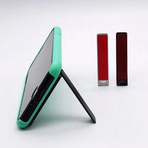 금깨비 스마트폰 킥스탠드 핸드폰 받침대 탁상용 거치대 케이스 부착 스탠드 폰부착형, 실버