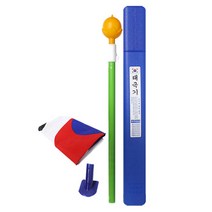 LW 엉키지 않는 태극기 세트 깃대 꽂이 보관함, E회전깃대태극기