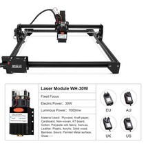 레이저조각기 레이저가공기 레이저 cnc 조각기 가공기 Wainlux laser engarver 40w 대형 370410mm 조각 절단 기계 app pc 범용 지원 풀번 grbl, 우리를, 30w