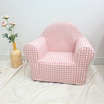 1인용 유아 뽀로로쇼파커버 / 체크 인디핑크, 2번