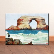 WC019 수채화 풍경 그림 캔버스액자, 고급형유광전처리_XXL_37cm x 45cm