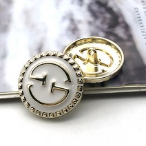 버튼원피스 어린꿀벌 금속 단추 모직코트 무스탕 점프슈트 장식 골드 2507447354, 타입 식 11, 25mm 6톨 룩