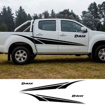 픽업 바디 사이드 스티커 Isuzu Dmx D Mx 트럭 후드 뒷문 데칼 트렁크 비닐 커버 자동 튜닝, 11 Type 11_03 Glossy Gray
