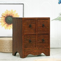 다한수제고가구 원목 2단 CD장 약장 서랍장 가구 인테리어 원목서랍장 엔틱가구 엔틱거실장 엔틱장식장, 단품