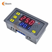 타임 스위치 콘센트 T3230 사이클 시간 타이머 지연 릴레이 DC 12V 24V AC 110V-220V LED 듀얼 디지털 디스플레이 타이밍 제어 조정 가능한, AC 110-220V