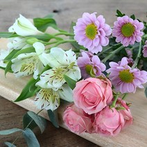 테이블꽃장식 화병꽃꽂이장식 꽃택배 사이즈선택 센터피스 생화체험, 테이블센터피스S