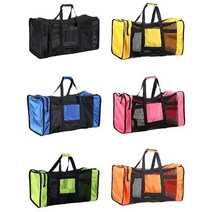 채집망 조과통 러기지택 다이브컴 핫 메쉬 더플 기어 비치 가방 스노클링 장비 다이빙시계, 파란